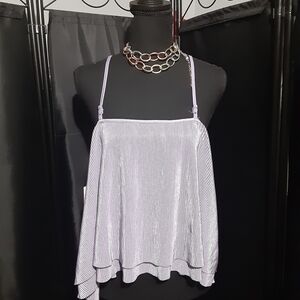 Urban Outfitters NWT Shimmering Plum  Camisole Halter Top Women's Size Large